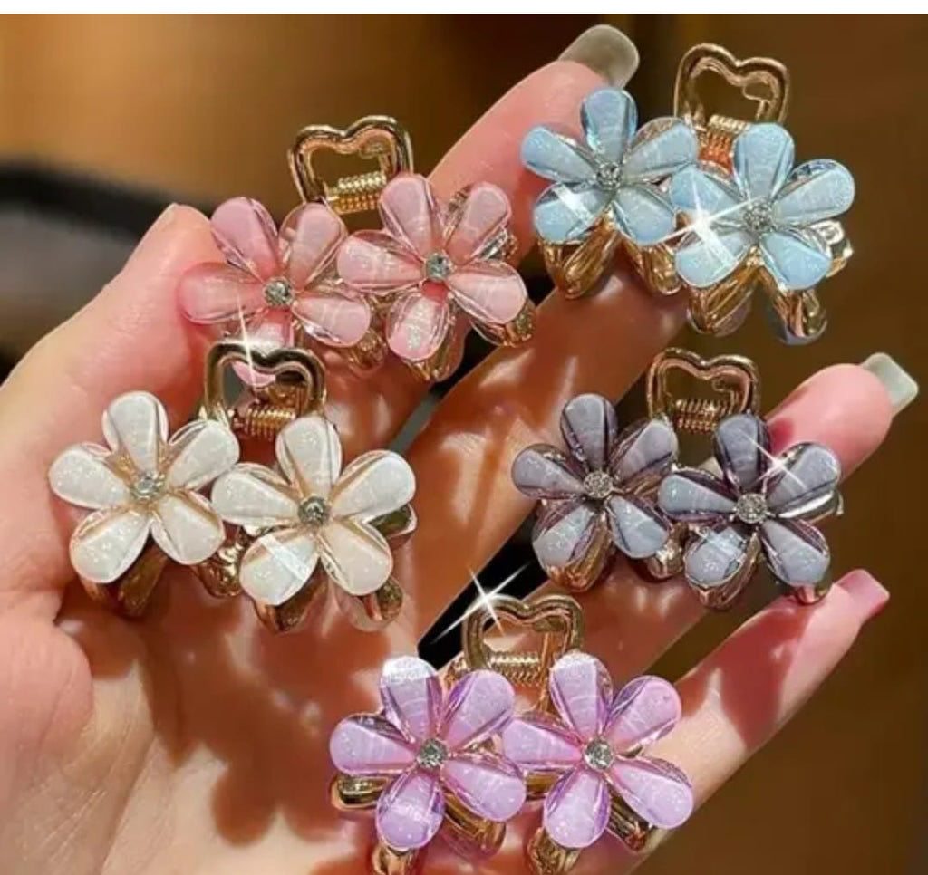 Korean flower claw clip(pack of 2)