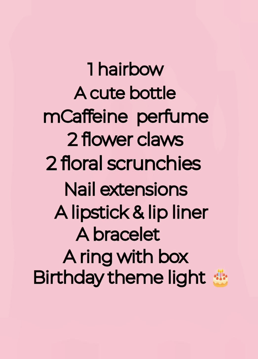 Fairy birthday hamper