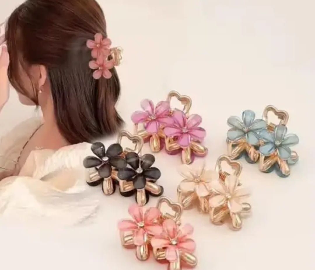 Korean flower claw clip(pack of 2)